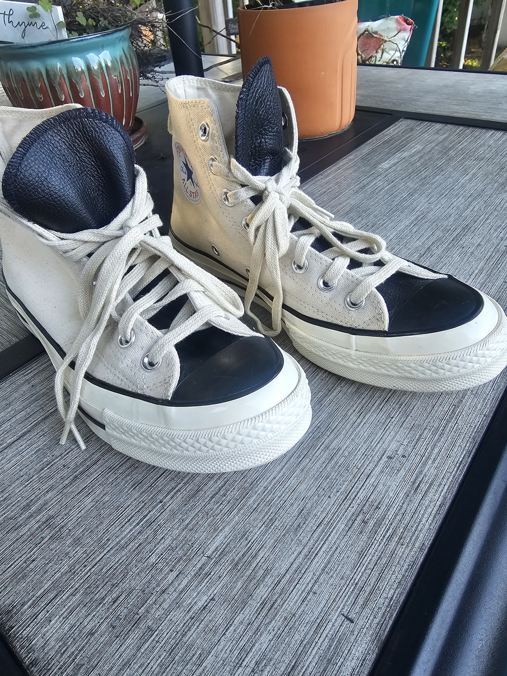 Converse x Fear of God Essentials Chuck 70 Hi Natural Ivory Size Men 7 /Womens 9 - Picture 7 of 14